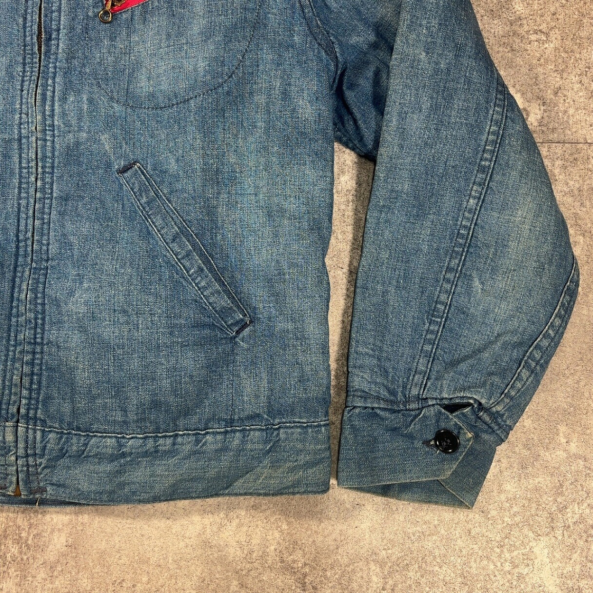 WASHINGTON DEE CEE 70s Denim Work Jacket Blue Size M