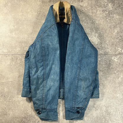 WASHINGTON DEE CEE 70s Denim Work Jacket Blue Size M