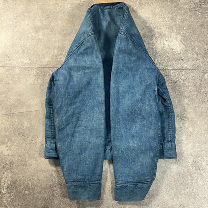 WASHINGTON DEE CEE 70s Denim Work Jacket Blue Size M