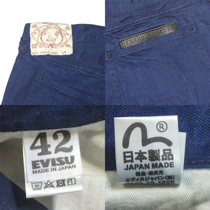 EVISU Yamane Deluxe Hayaoki 5500 Denim Jeans Blue Size 42