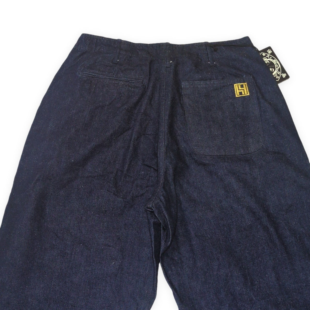 EVISU H. Yamane Nep Denim Work Jeans Blue Size 34