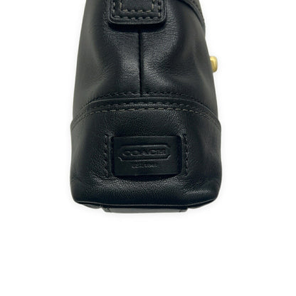 COACH Leather Turnlock Shoulder Bag Black Size ONE SIZE