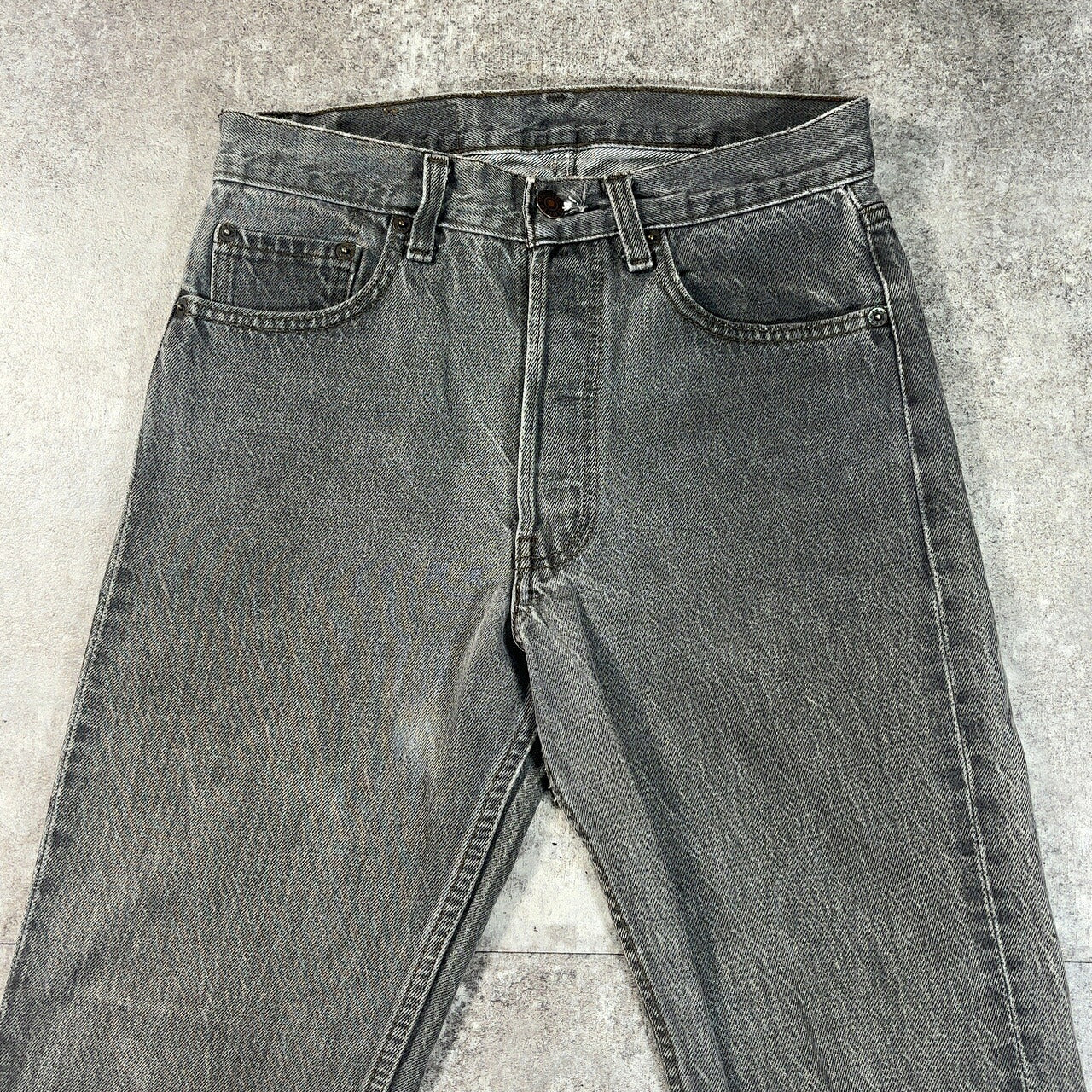 LEVI'S 80's 501 Pre-Dyed Black Denim Jeans USA Made Size W29
