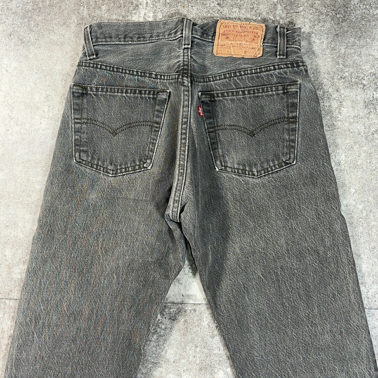 LEVI'S 80's 501 Pre-Dyed Black Denim Jeans USA Made Size W29
