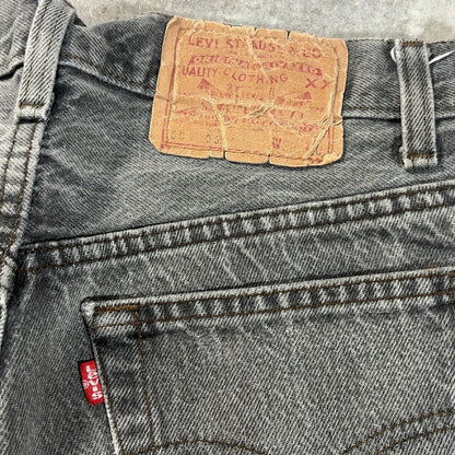 LEVI'S 80's 501 Pre-Dyed Black Denim Jeans USA Made Size W29