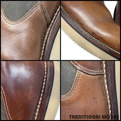 ROLLING DUB TRIO SLOTH Chromexcel Leather Boots Brown Size 9