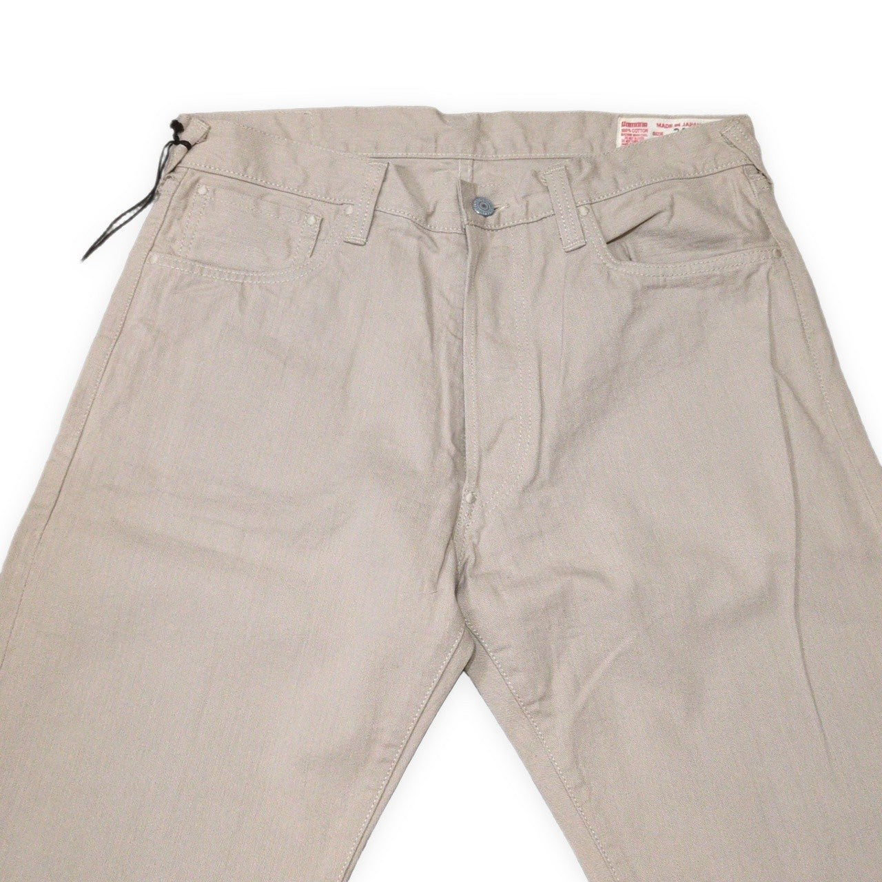 EVISU Lot.2020 Button Fly Cotton Pants Beige Size 34