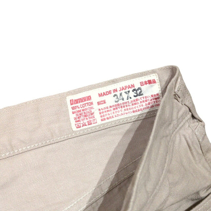 EVISU Lot.2020 Button Fly Cotton Pants Beige Size 34