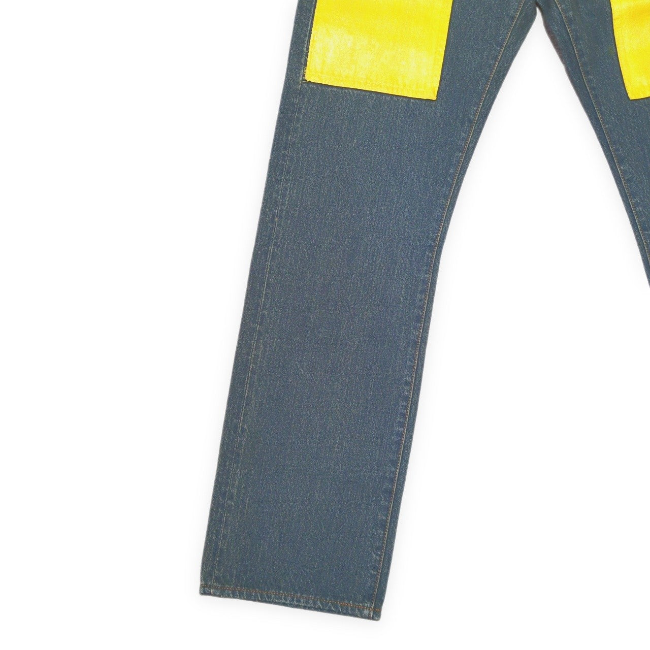 EVISU Lot.0331 Yellow Paint Seagull Jeans Multi Size 30