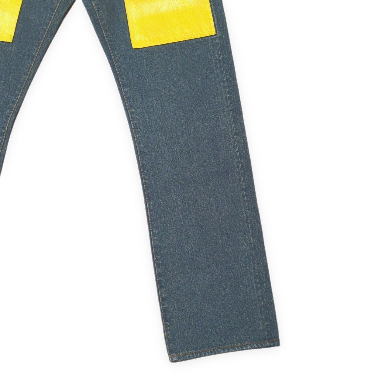 EVISU Lot.0331 Yellow Paint Seagull Jeans Multi Size 30