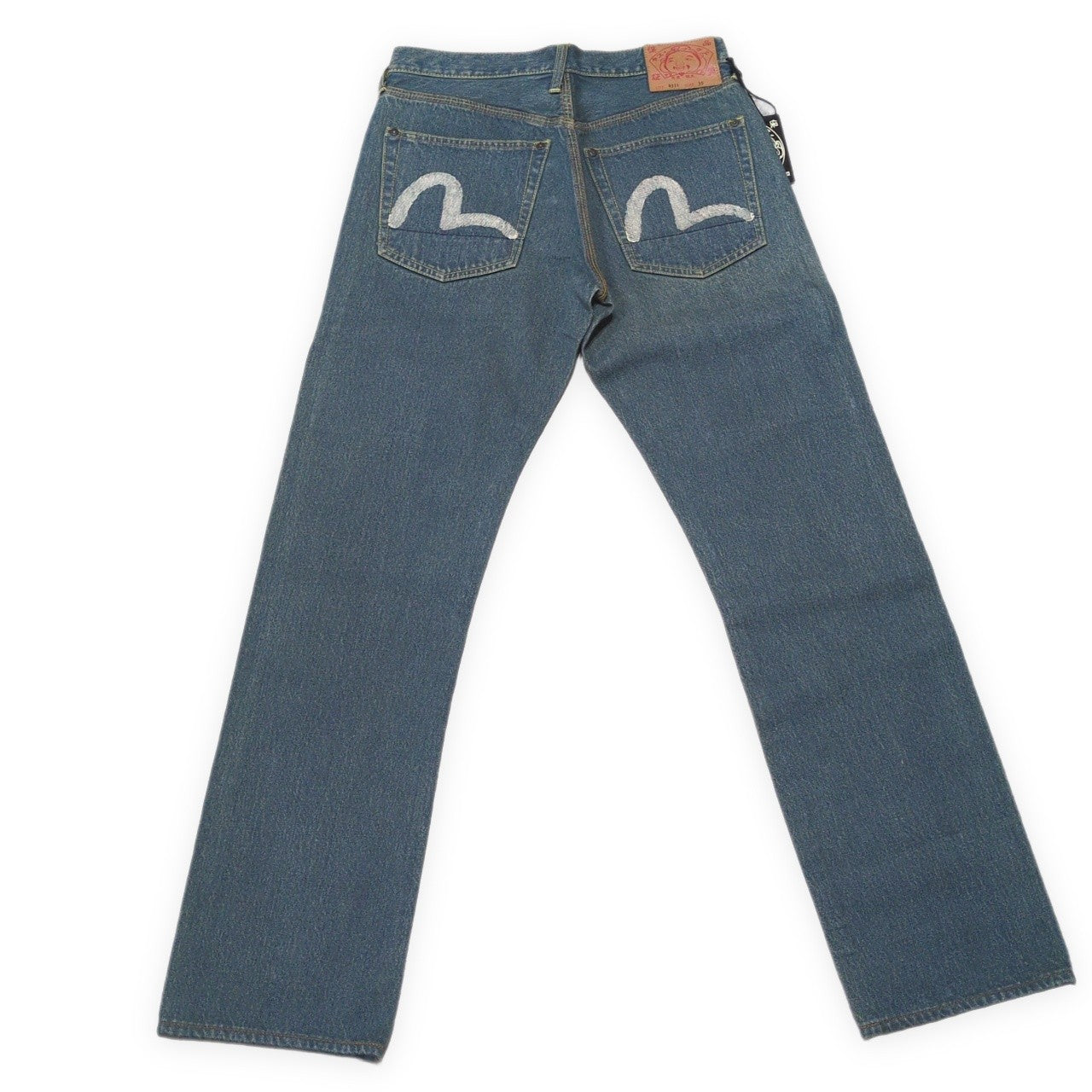 EVISU Lot.0331 Yellow Paint Seagull Jeans Multi Size 30