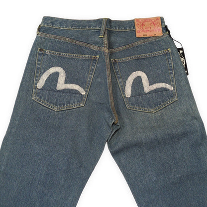 EVISU Lot.0331 Yellow Paint Seagull Jeans Multi Size 30