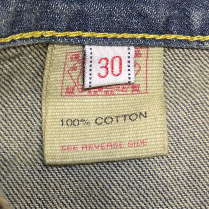 EVISU Lot.0331 Yellow Paint Seagull Jeans Multi Size 30
