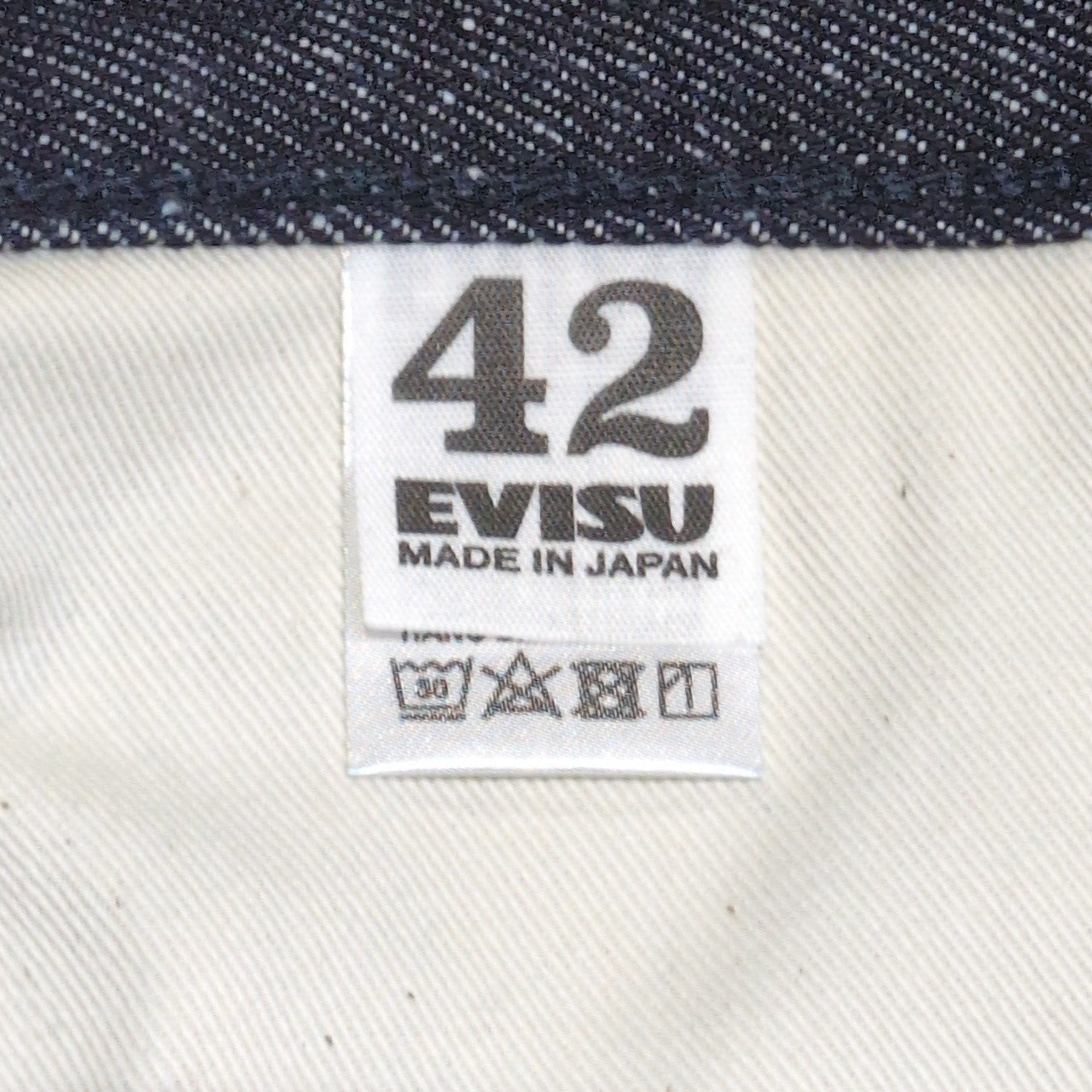 EVISU Lot.5501 Cotton Silk Nep Denim Blue Size 42
