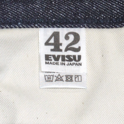 EVISU Lot.5501 Cotton Silk Nep Denim Blue Size 42