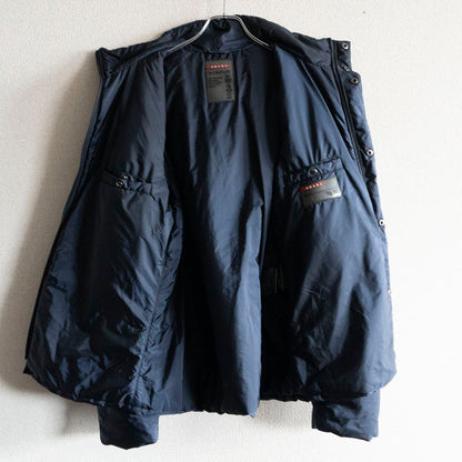 PRADA SPORT Navy Padded Nylon Jacket Blue Size 25060035
