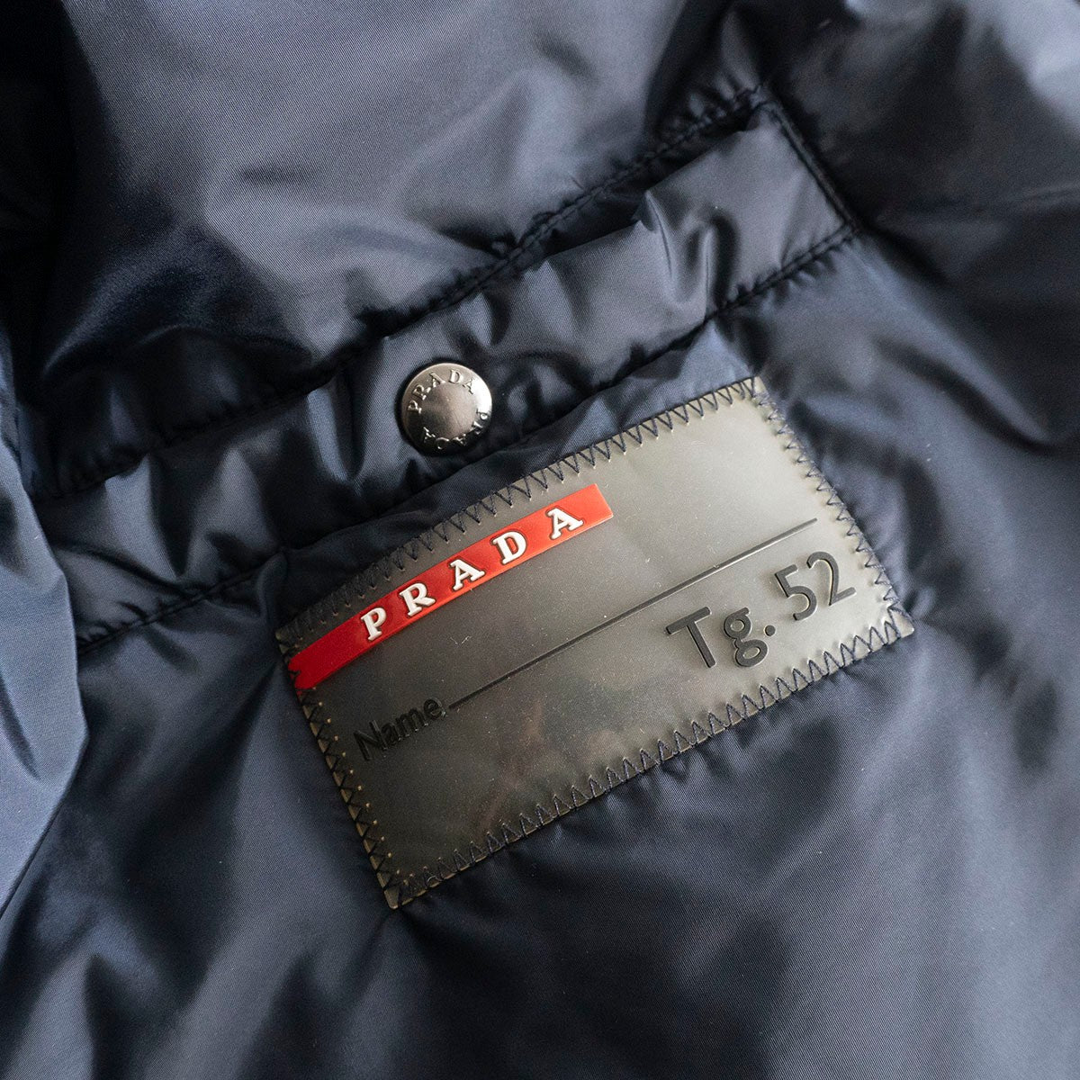 PRADA SPORT Navy Padded Nylon Jacket Blue Size 25060035
