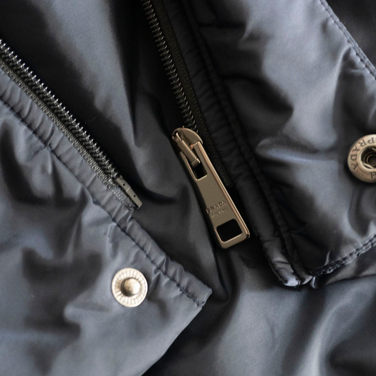 PRADA SPORT Navy Padded Nylon Jacket Blue Size 25060035