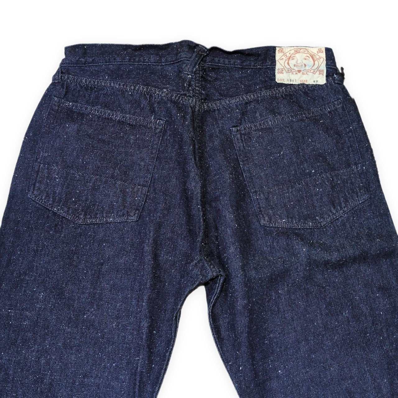 EVISU Lot.5501 Cotton Silk Nep Denim Indigo Blue Size 42