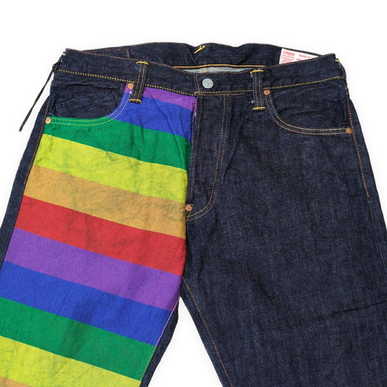 EVISU 2000T Rainbow Selvedge Straight Jeans Size 36