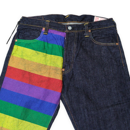 EVISU 2000T Rainbow Selvedge Straight Jeans Size 36