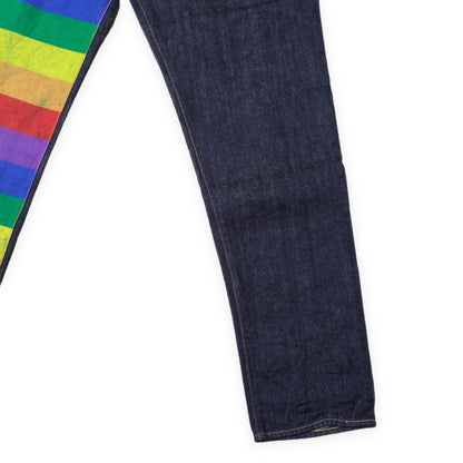 EVISU 2000T Rainbow Selvedge Straight Jeans Size 36