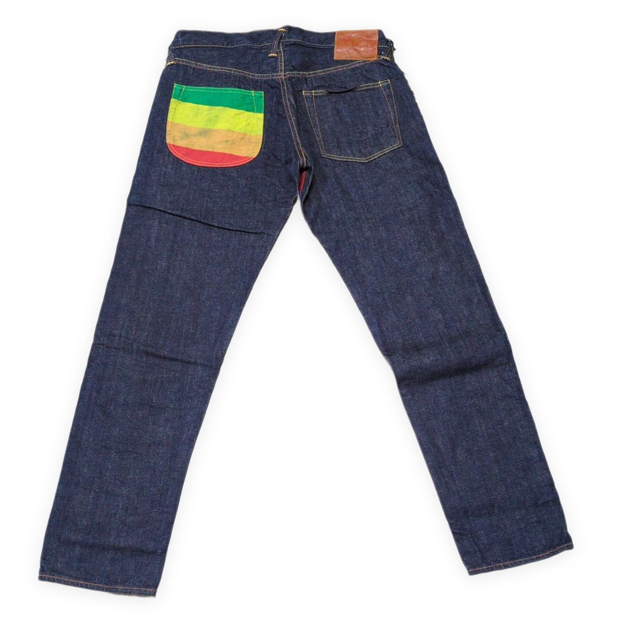 EVISU 2000T Rainbow Selvedge Straight Jeans Size 36