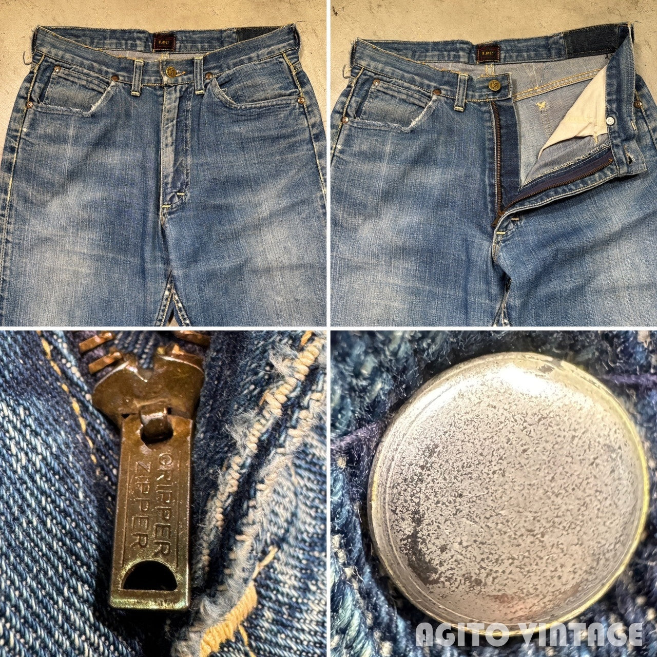 Lee RIDERS 50s 101Z Selvedge Denim Jeans Blue Size W31