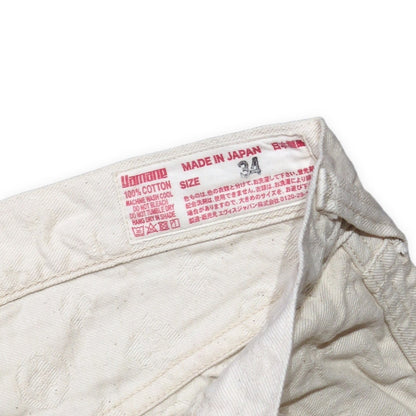 EVISU Monogram Jacquard White Shorts Size 34