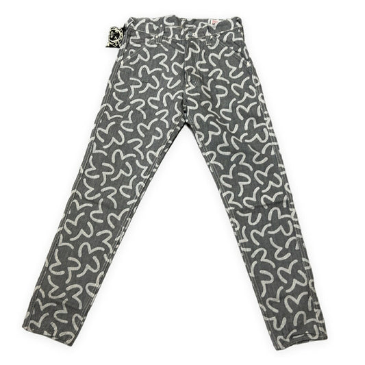 EVISU yamane 5500 Seagull Jacquard All-Over Jeans Size 32