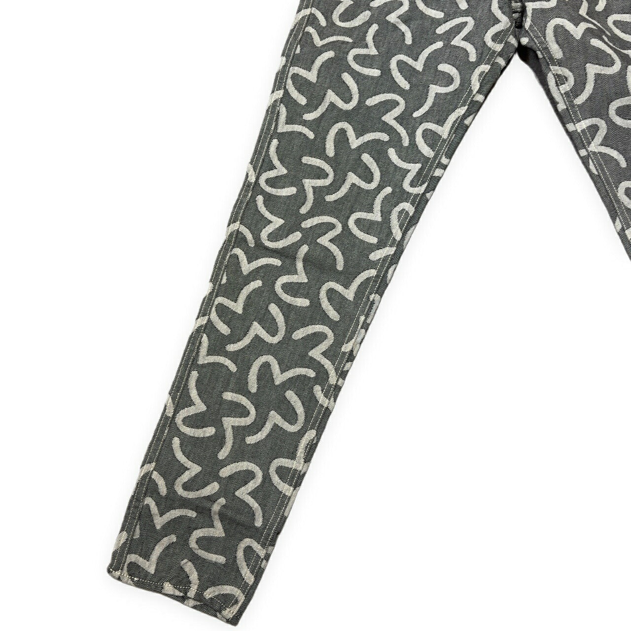 EVISU yamane 5500 Seagull Jacquard All-Over Jeans Size 32