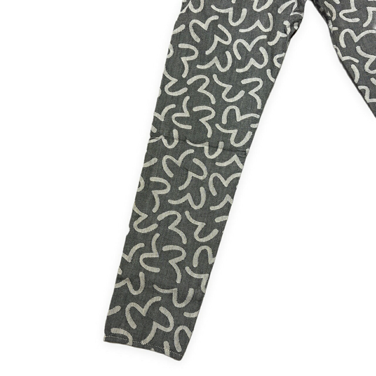EVISU yamane 5500 Seagull Jacquard All-Over Jeans Size 32