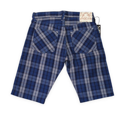 EVISU yamane 7550 Plaid Cotton Shorts Size 34