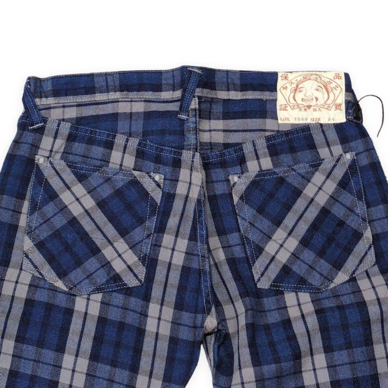 EVISU yamane 7550 Plaid Cotton Shorts Size 34