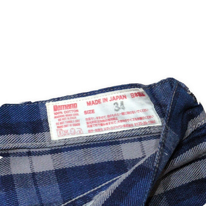EVISU yamane 7550 Plaid Cotton Shorts Size 34