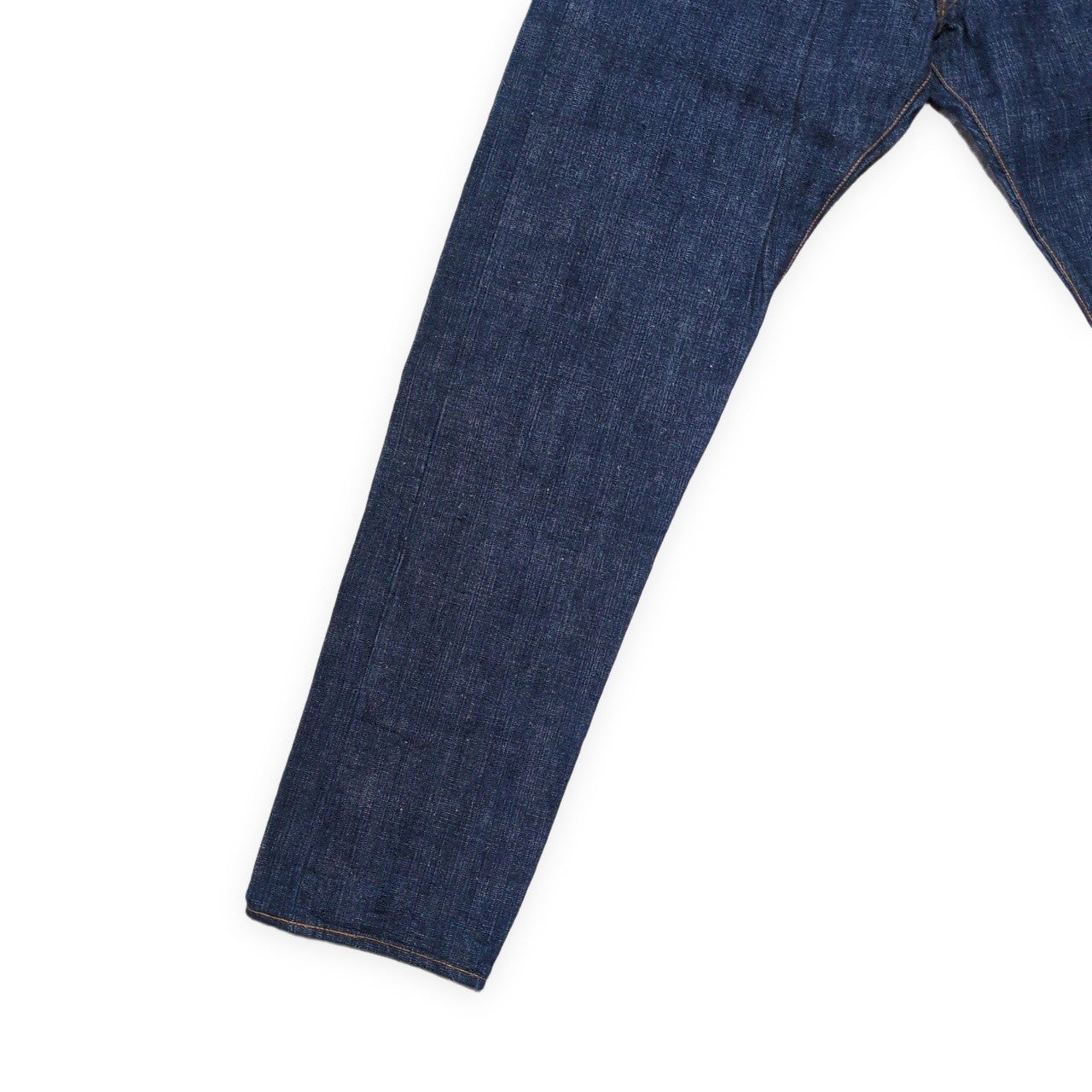 EVISU Lot.2111 Credit Leather Patch Cinch Jeans Blue Size 35