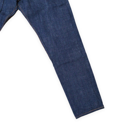 EVISU Lot.2111 Credit Leather Patch Cinch Jeans Blue Size 35