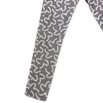 EVISU 5500 Jacquard Seagull Denim Gray Size 30