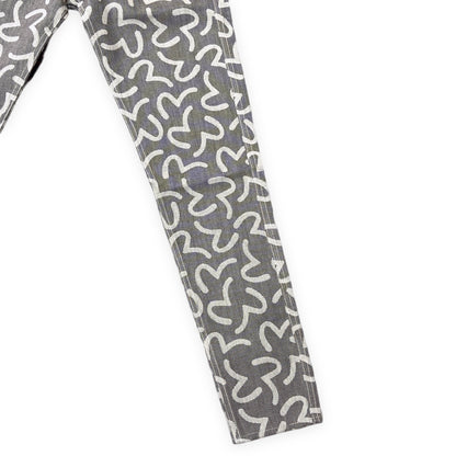EVISU 5500 Jacquard Seagull Denim Gray Size 30