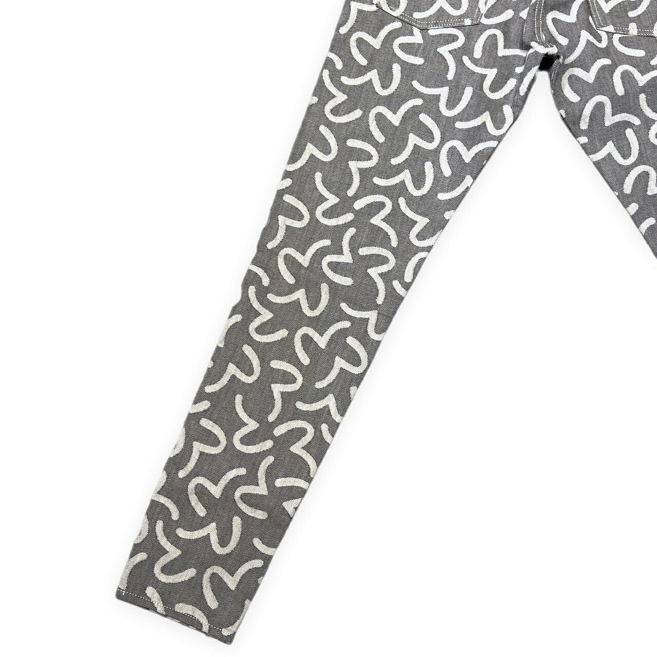 EVISU 5500 Jacquard Seagull Denim Gray Size 30