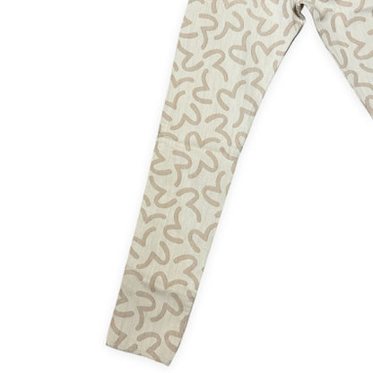 EVISU 5500 Jacquard Seagull Pattern Jeans Beige Size 28
