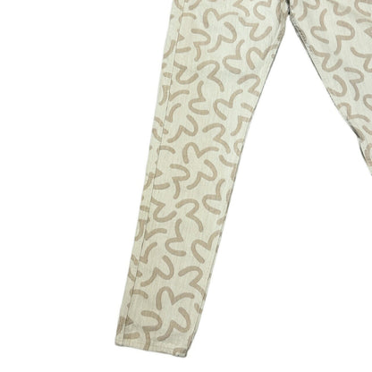 EVISU 5500 Seagull Jacquard Denim Jeans Beige Size 30