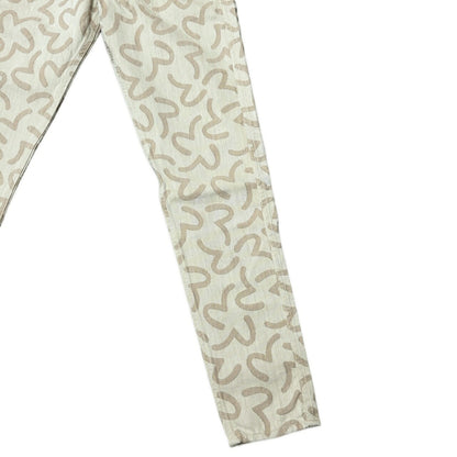 EVISU 5500 Seagull Jacquard Denim Jeans Beige Size 30