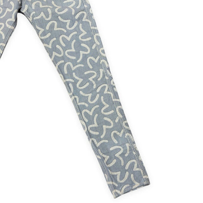 EVISU 5500 Jacquard Seagull All-Over Pattern Jeans Size 28