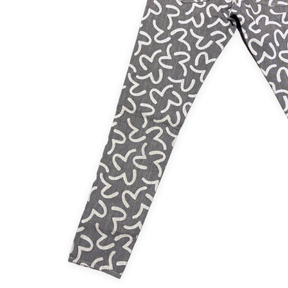 EVISU 5500 Jacquard Seagull Denim Jeans Gray Size 30