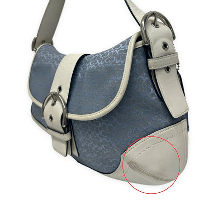 COACH Soho Mini Signature One Blue Multi Shoulder Bag Size ONE SIZE