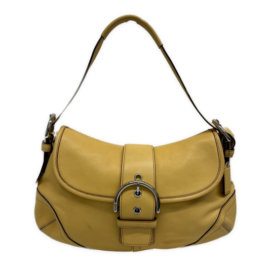 COACH Yellow Soho Flap Shoulder Bag