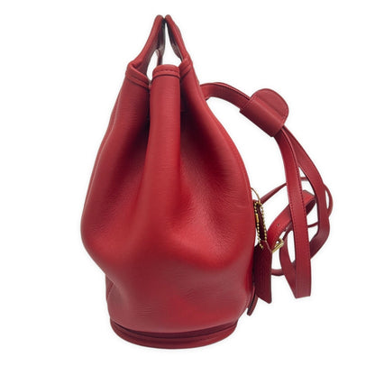 COACH Vintage Red Glovetanned Leather 2-Way Bag Blazer