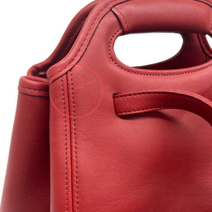 COACH Vintage Red Glovetanned Leather 2-Way Bag Blazer