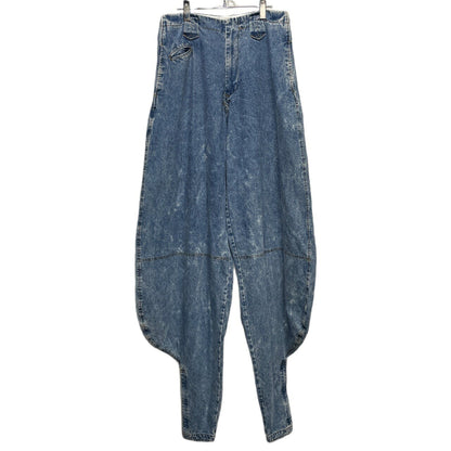 BODYSONG DOKAPAN Chemical Wash Denim Jodhpurs Blue Size M